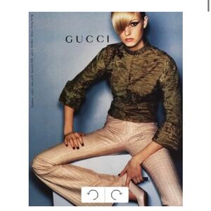 Gucci Women’s black leather Pants
